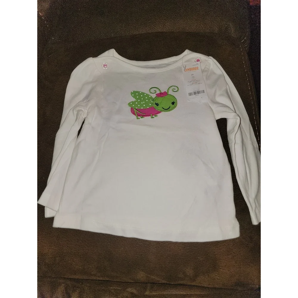 Gymboree showers of flowers bug top size 2t nwt